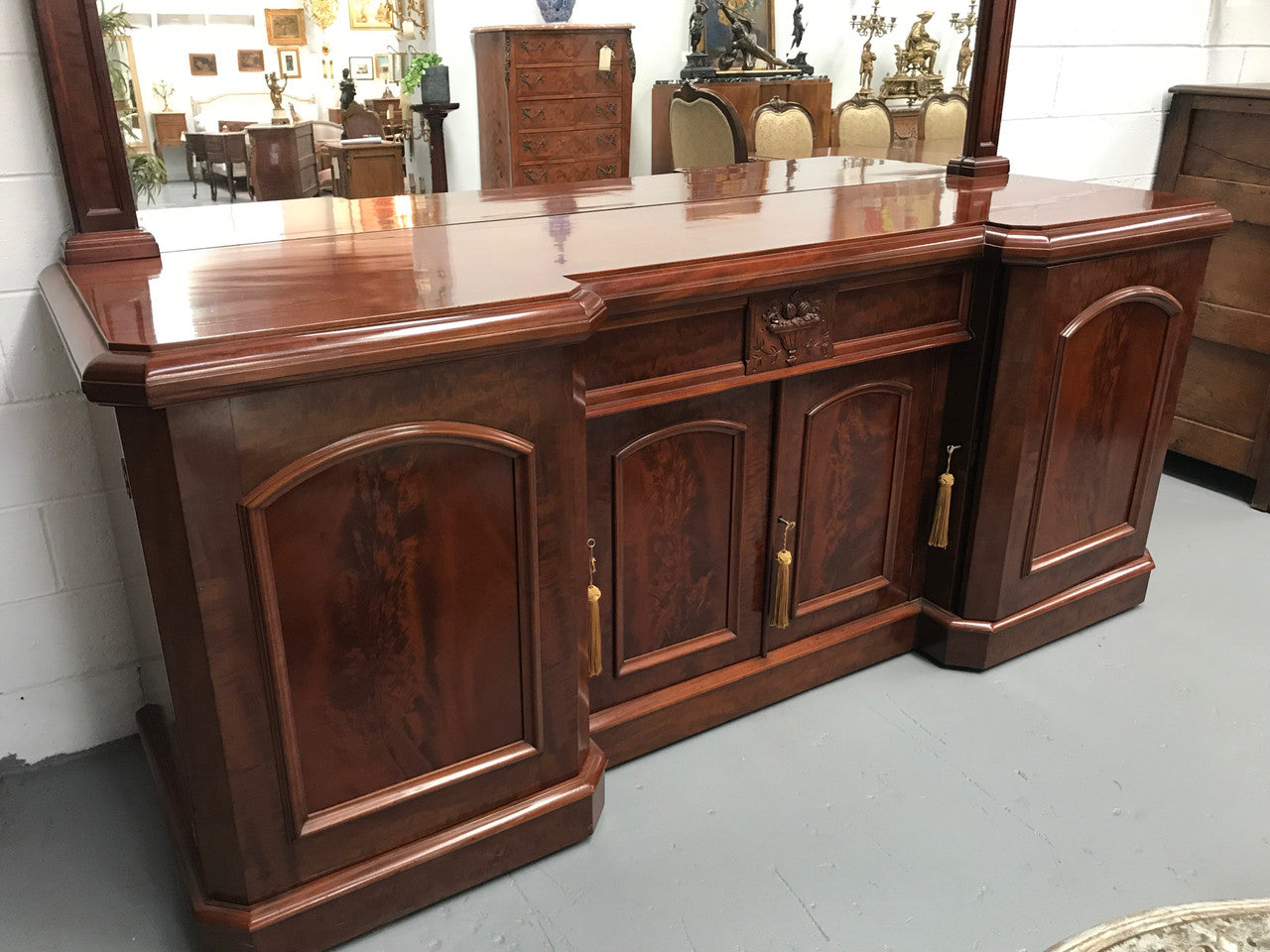 A Victorian Flame Mahogany Sideboard | Antique & Vintage | Moonee Ponds Antiques | Australia Wide Delivery