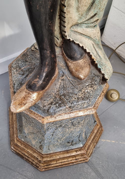 French 19th Century Blackamoor Lamp Of Grand Proportions | Antique & Vintage | Moonee Ponds Antiques | Australia Wide Delivery