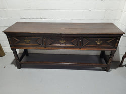 Early 19th Century Oak Three Drawer Dresser Base | Antique & Vintage | Moonee Ponds Antiques | Australia Wide Delivery