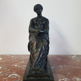 A Regency period bronze statue, with beautiful patina and in excellent condition.