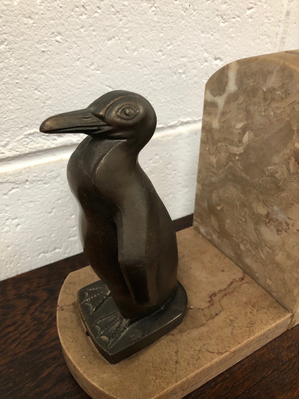 Amazing Pair Of French Art Deco Bronze Penguin Bookends | Antique & Vintage | Moonee Ponds Antiques | Australia Wide Delivery