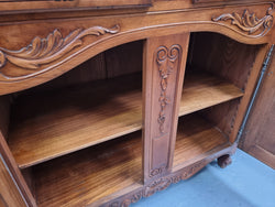 French Parquetry Top Cherry Wood Four-Door Sideboard | Antique & Vintage | Moonee Ponds Antiques | Australia Wide Delivery