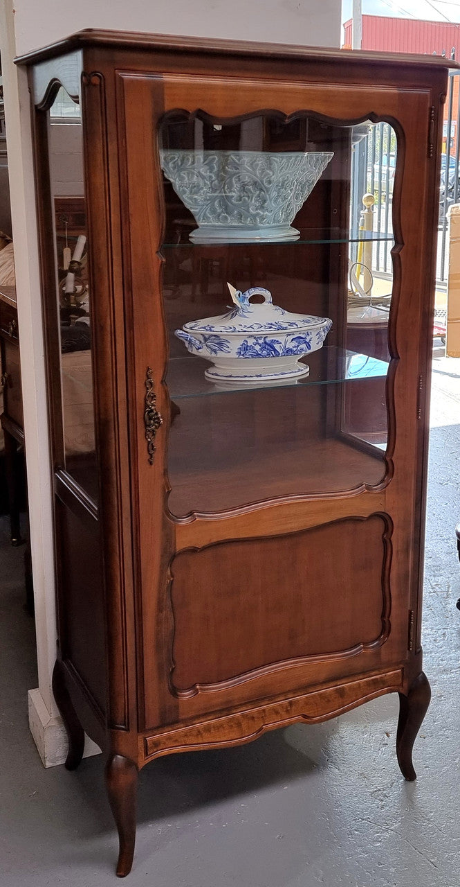 Walnut Louis XV Style Display Cabinet | Antique & Vintage | Moonee Ponds Antiques | Australia Wide Delivery
