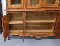 Magnificent French Walnut Two-Body Four Door Display Cabinet | Antique & Vintage | Moonee Ponds Antiques | Australia Wide Delivery