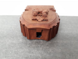 Antique Hand Carved Black Forest Pocket Holder & Watch | Antique & Vintage | Moonee Ponds Antiques | Australia Wide Delivery