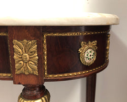 Narrow Mahogany Louis XVI Style Console Table | Antique & Vintage | Moonee Ponds Antiques | Australia Wide Delivery