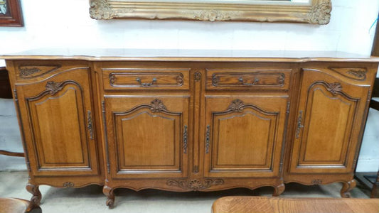Large French Oak Sideboard-2