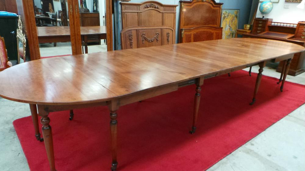 French Cherry wood 19th Century Extension Table