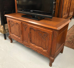 Beautifully Carved French Oak TV - Entertainment Cabinet | Antique & Vintage | Moonee Ponds Antiques | Australia Wide Delivery