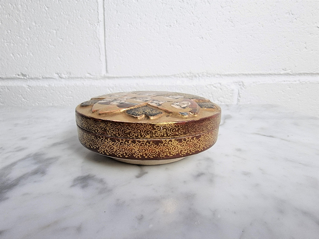 Antique Japanese Satsuma Lidded Bowl Meiji Period | Antique & Vintage | Moonee Ponds Antiques | Australia Wide Delivery