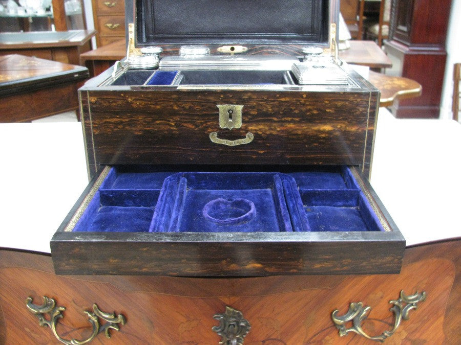 Victorian Coromandel Wood Travel box
