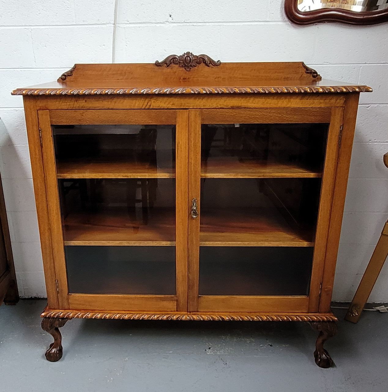 Chippendale Style Mahogany Two Door Bookcase | Antique & Vintage | Moonee Ponds Antiques | Australia Wide Delivery