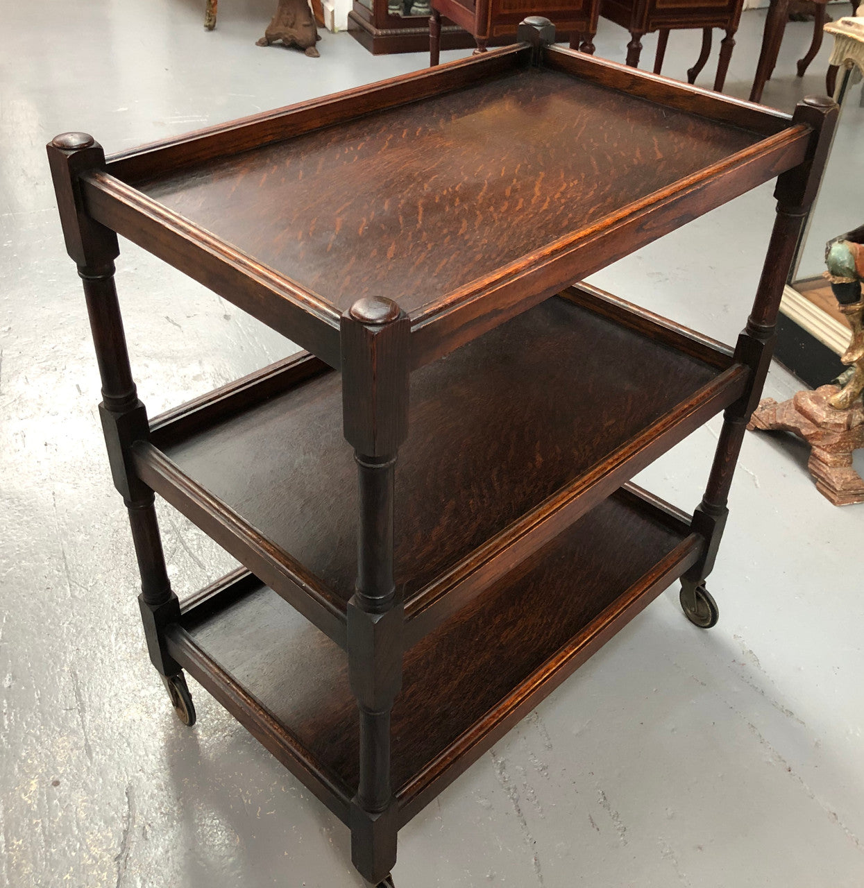 Lovely Oak Drinks Trolley | Antique & Vintage | Moonee Ponds Antiques | Australia Wide Delivery