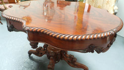 Antique French Flame Mahogany Centre Table | Antique & Vintage | Moonee Ponds Antiques | Australia Wide Delivery