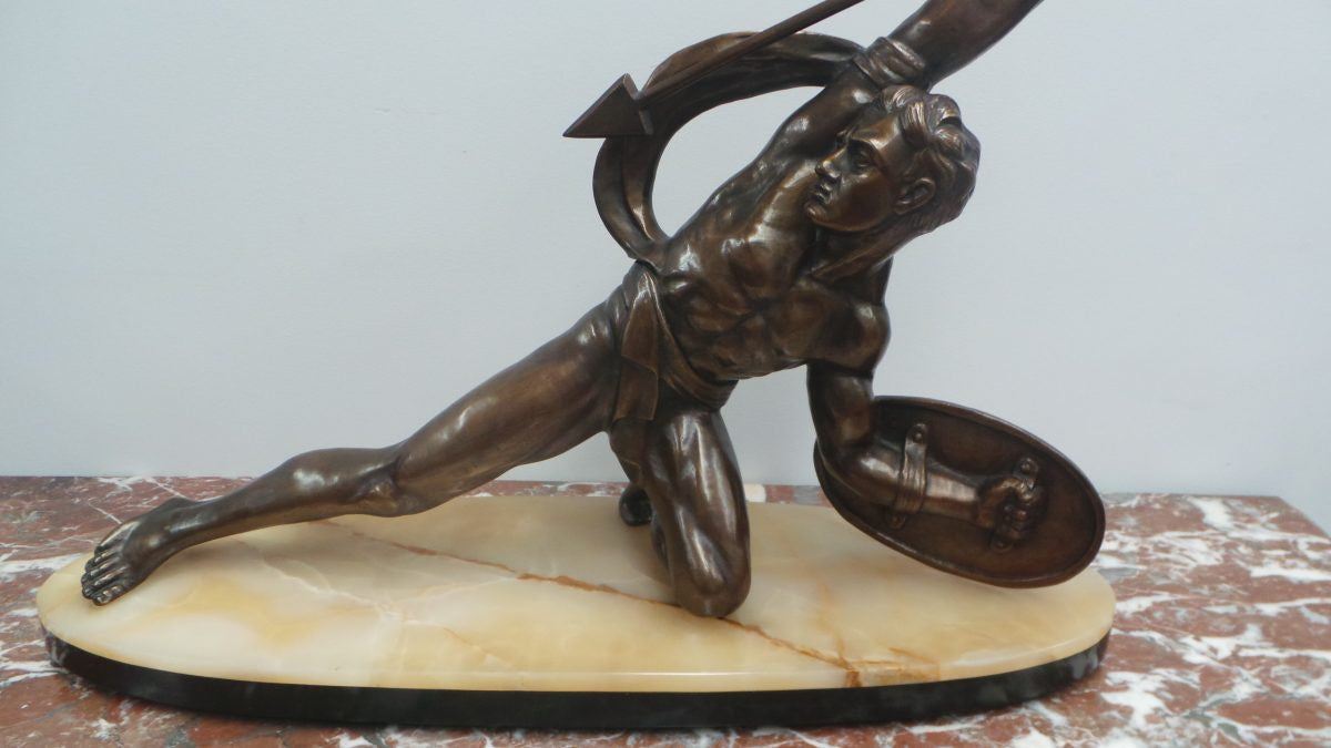 A Large French Art Deco Signed Bronze Statue | Antique & Vintage | Moonee Ponds Antiques | Australia Wide Delivery