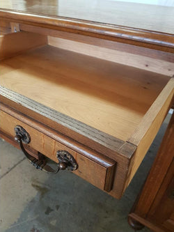French Oak Partners Desk | Antique & Vintage | Moonee Ponds Antiques | Australia Wide Delivery