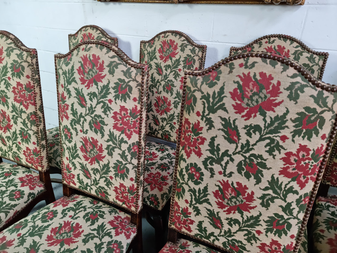 Rare Set of Eight High Quality French Walnut Louis XV Style Chairs | Antique & Vintage | Moonee Ponds Antiques | Australia Wide Delivery