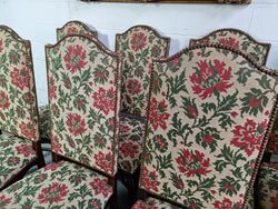 Rare Set of Eight High Quality French Walnut Louis XV Style Chairs | Antique & Vintage | Moonee Ponds Antiques | Australia Wide Delivery