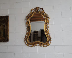 Large Vintage Italian Carved Wood Gilt Mirror | Antique & Vintage | Moonee Ponds Antiques | Australia Wide Delivery
