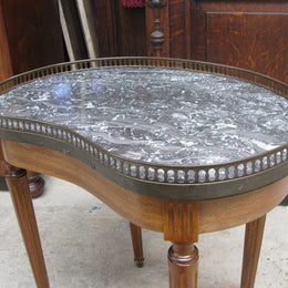 French Marble Top Side Table