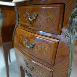 Pair Of French Inlaid Bedside Cabinets-1