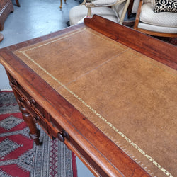 Fabulous Victorian Cedar Leather top Desk | Antique & Vintage | Moonee Ponds Antiques | Australia Wide Delivery