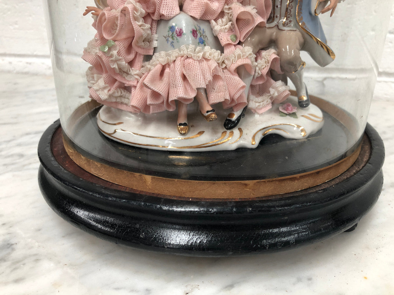 Antique Victorian Glass Display Dome with Black Base | Antique & Vintage | Moonee Ponds Antiques | Australia Wide Delivery