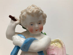 Victorian Ceramic Figure Of Cupid Carrying A Basket | Antique & Vintage | Moonee Ponds Antiques | Australia Wide Delivery