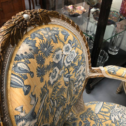 Beautiful Pair of French upholstered Arm chairs