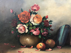 Stunning Floral oil on canvas | Antique & Vintage | Moonee Ponds Antiques | Australia Wide Delivery
