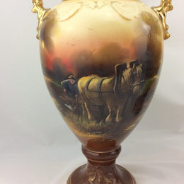 Pair Late Victorian English Vases
