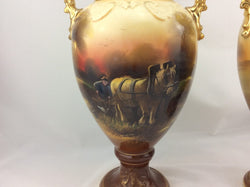 Pair Late Victorian English Vases | Antique & Vintage | Moonee Ponds Antiques | Australia Wide Delivery