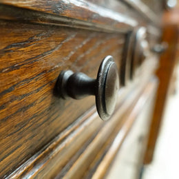 French Provincial Single Door Oak Buffet