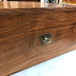 Vintage Mahogany Lockable Wooden Box