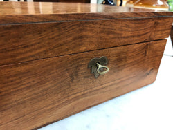 Vintage Mahogany Lockable Wooden Box | Antique & Vintage | Moonee Ponds Antiques | Australia Wide Delivery