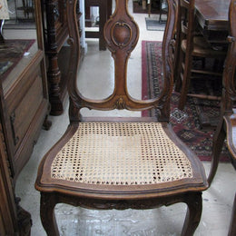 Set of 8 French Oak Chairs