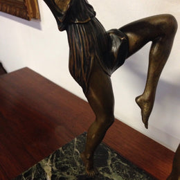 French Art Deco Bronze Dancers Duvernet