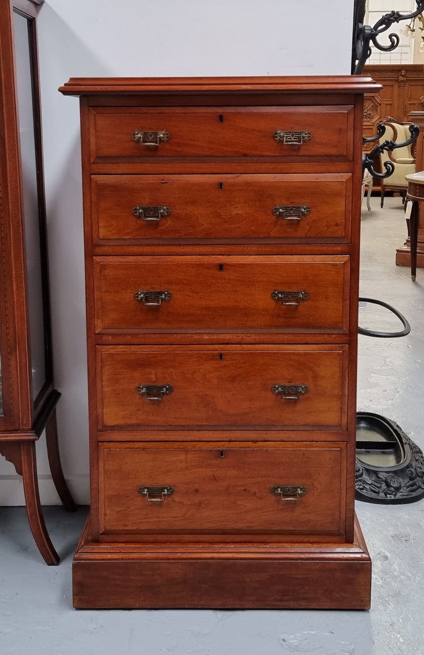Antique English Walnut Tallboy- Chest of Drawers