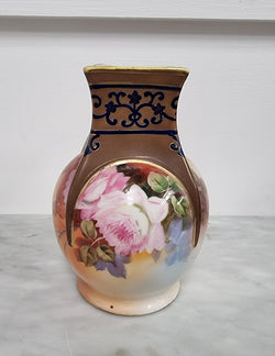 Rare Noritake Vase With Floral Scene | Antique & Vintage | Moonee Ponds Antiques | Australia Wide Delivery