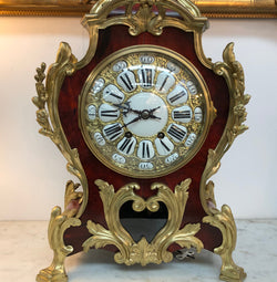 Sensational French Boulle mantle clock | Antique & Vintage | Moonee Ponds Antiques | Australia Wide Delivery