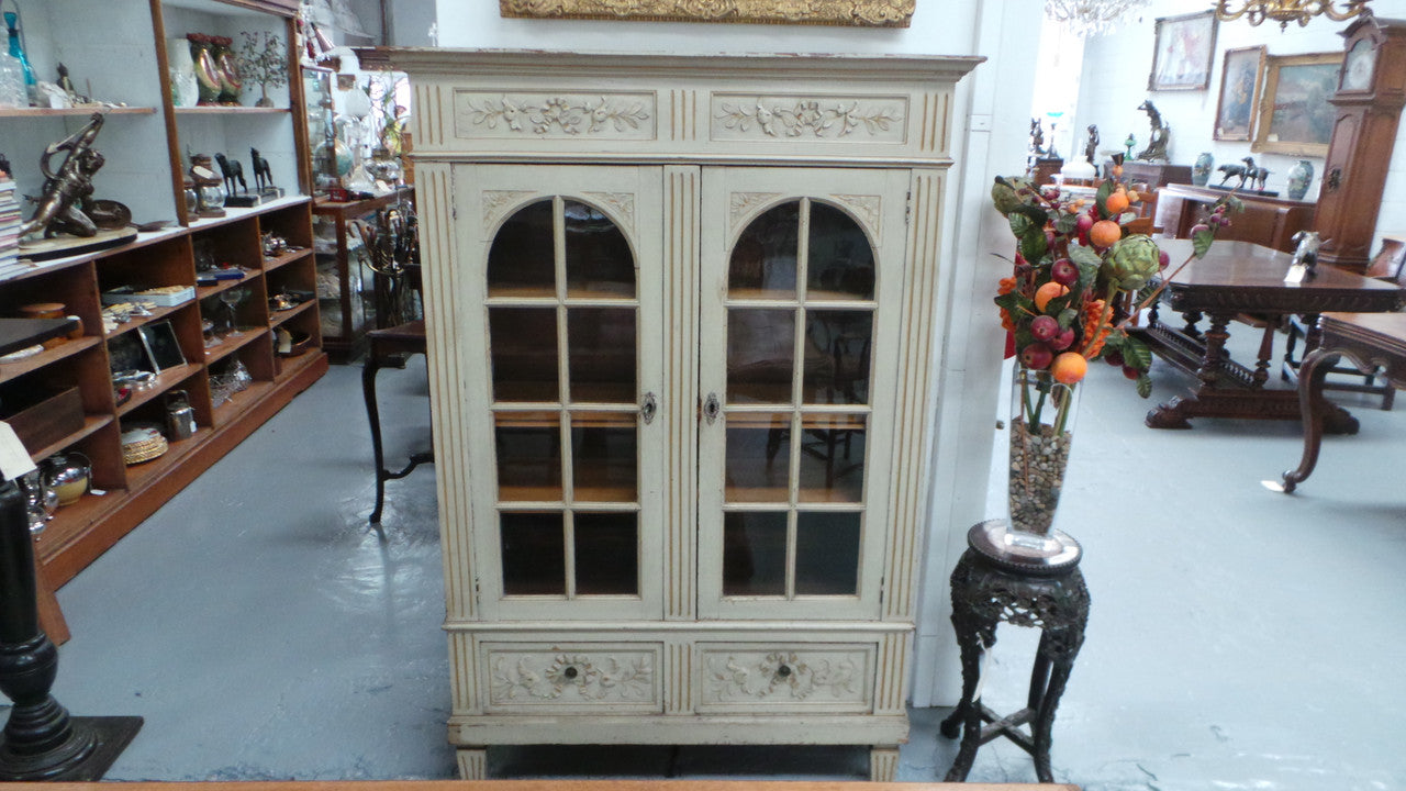 French Painted Bookcase | Antique & Vintage | Moonee Ponds Antiques | Australia Wide Delivery