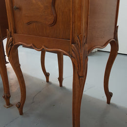 Pair of French Louis XVI Style Bedside Cabinets