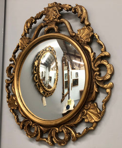 French Gilt Wood Round Convex Mirror | Antique & Vintage | Moonee Ponds Antiques | Australia Wide Delivery