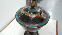 A Rare Antique Chinese Cloisonné Covered Censer With Five-Clawed Dragon | Antique & Vintage | Moonee Ponds Antiques | Australia Wide Delivery