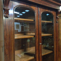 Victorian Flame Mahogany Bookcase