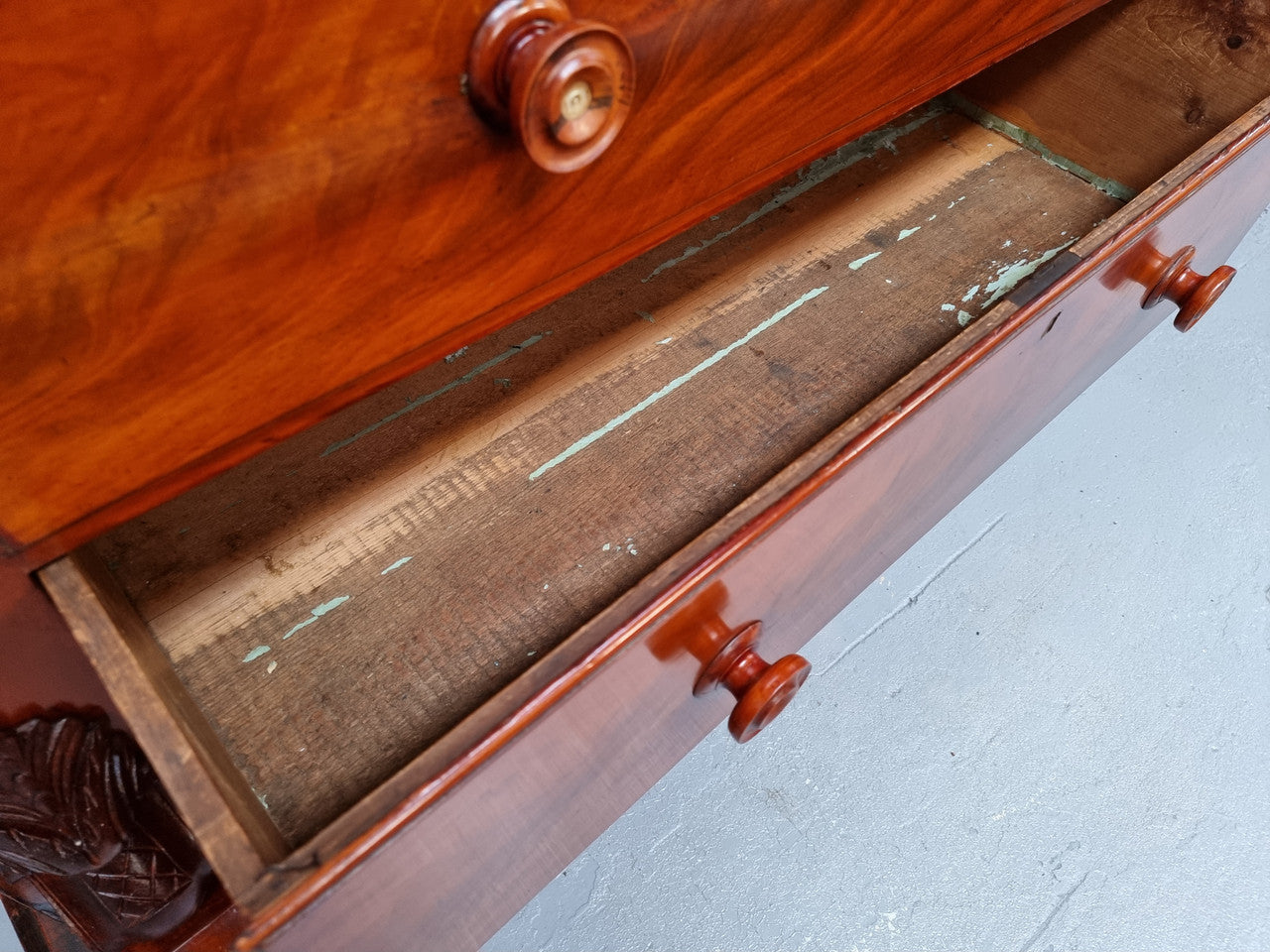 19th Century Scottish Flame Mahogany Tall Boy | Antique & Vintage | Moonee Ponds Antiques | Australia Wide Delivery
