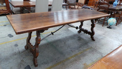 Spanish style French oak dining table | Antique & Vintage | Moonee Ponds Antiques | Australia Wide Delivery