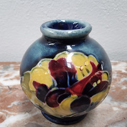 Rare Miniature Moorcroft vase with very vibrant and is in good original condition