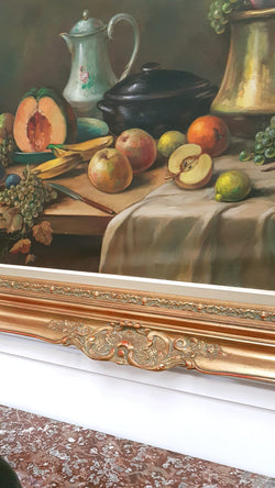 Large Signed M. Govers English Oil On Canvas | Antique & Vintage | Moonee Ponds Antiques | Australia Wide Delivery