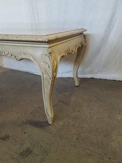 French Painted Marble Top Coffee Table | Antique & Vintage | Moonee Ponds Antiques | Australia Wide Delivery
